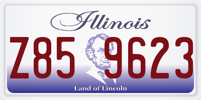 IL license plate Z859623