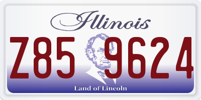 IL license plate Z859624