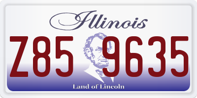 IL license plate Z859635