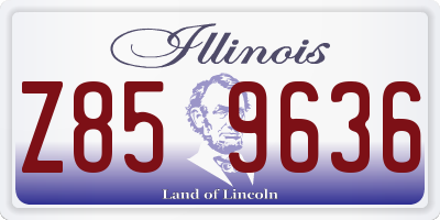 IL license plate Z859636