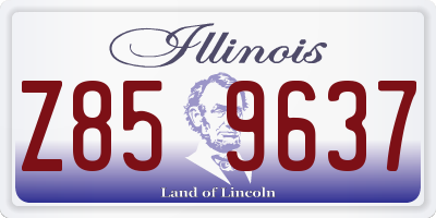 IL license plate Z859637