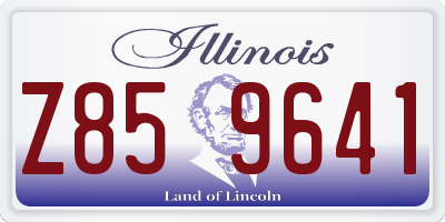 IL license plate Z859641