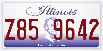 IL license plate Z859642