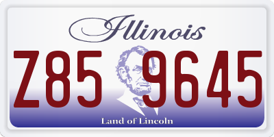 IL license plate Z859645