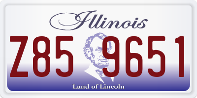 IL license plate Z859651