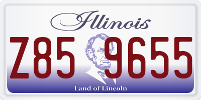 IL license plate Z859655