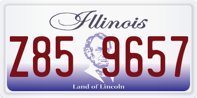 IL license plate Z859657