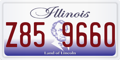IL license plate Z859660