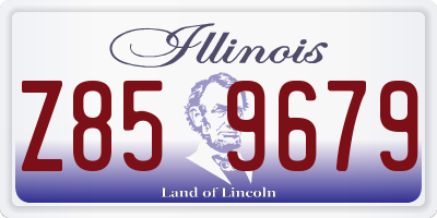 IL license plate Z859679