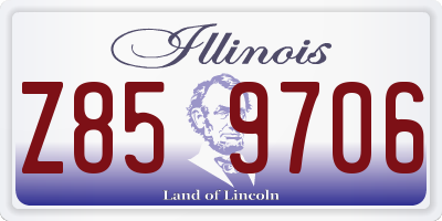 IL license plate Z859706
