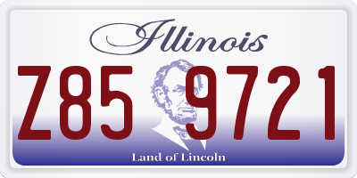 IL license plate Z859721