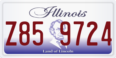 IL license plate Z859724