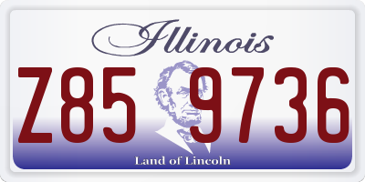IL license plate Z859736