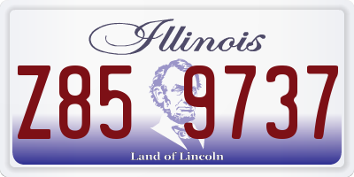 IL license plate Z859737