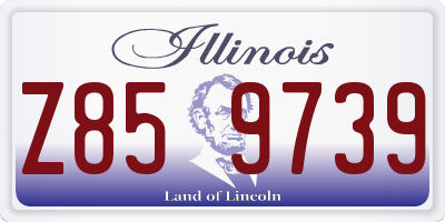 IL license plate Z859739