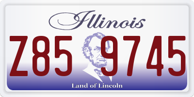 IL license plate Z859745