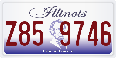 IL license plate Z859746