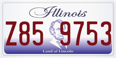 IL license plate Z859753