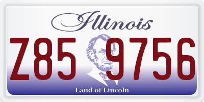 IL license plate Z859756
