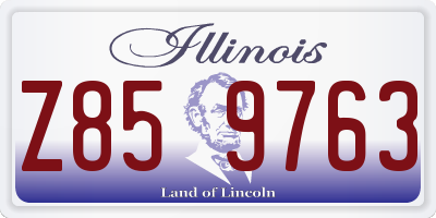 IL license plate Z859763