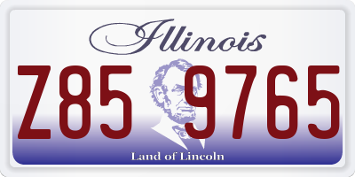 IL license plate Z859765