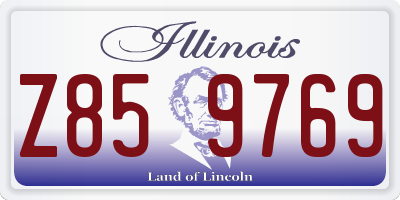 IL license plate Z859769