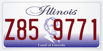 IL license plate Z859771