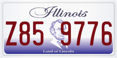 IL license plate Z859776