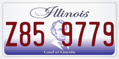 IL license plate Z859779