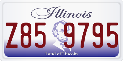 IL license plate Z859795