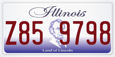 IL license plate Z859798