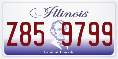 IL license plate Z859799