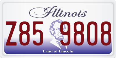IL license plate Z859808