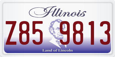 IL license plate Z859813