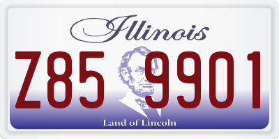 IL license plate Z859901