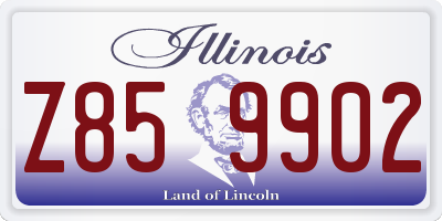 IL license plate Z859902
