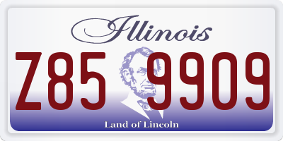 IL license plate Z859909