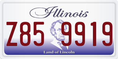IL license plate Z859919