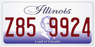 IL license plate Z859924