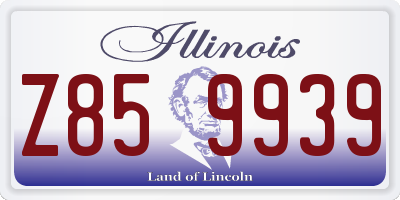 IL license plate Z859939