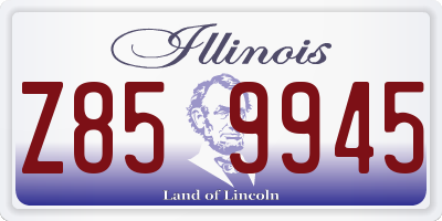 IL license plate Z859945