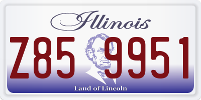 IL license plate Z859951