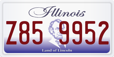 IL license plate Z859952