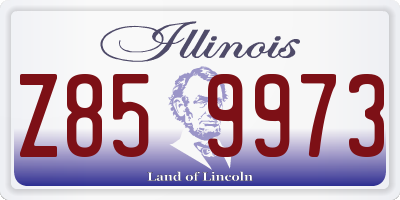 IL license plate Z859973