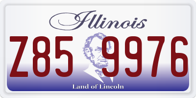 IL license plate Z859976