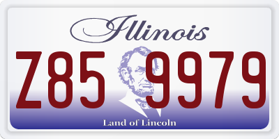 IL license plate Z859979
