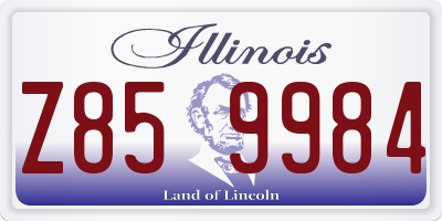 IL license plate Z859984
