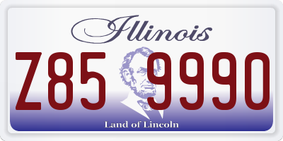 IL license plate Z859990