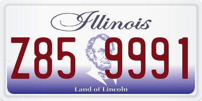 IL license plate Z859991