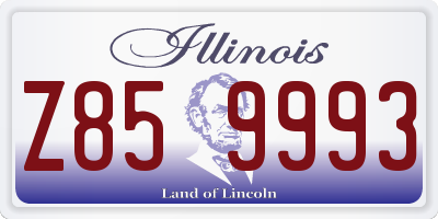 IL license plate Z859993